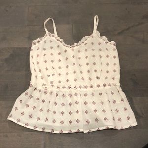 Size small white tank by Sim and Sam